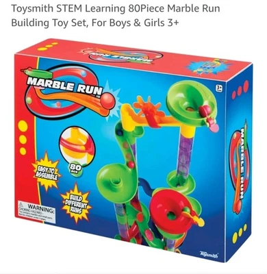 Toysmith Marble Run 80 Piece  Construction Set - Image 1 of 2