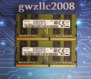 32GB (2x16GB) PC4-21300 DDR4-2666MHz 2Rx8 Non-ECC Samsung M471A2K43CB1-CTD #A27 - Picture 1 of 2