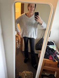 Stunning Fluffy Angora Wool XL Vintage Just Jeans Jumper Grey Clearing Out - Picture 1 of 17