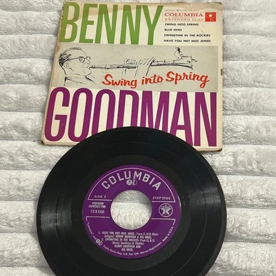 Benny Goodman Swing into Spring Extended Play 45 RPM Vinyl Record Columbia ZTEP Foto 1 de 3