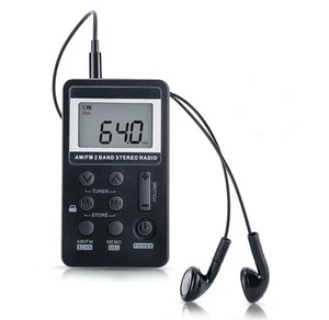 AM FM Radio,Mini Portable Pocket Radio Receiver with Earphone,Rechargeable Ba... - Picture 1 of 6