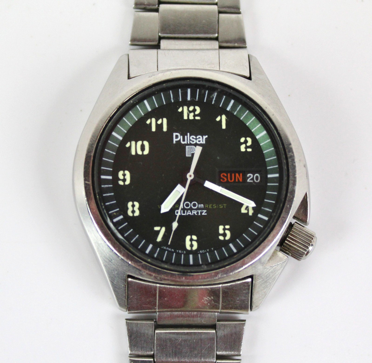 【希少】SEIKO　Pulsar　ビンテージダイバー Men's Pulsar Seiko VD57-X116 Titanium Sports Watch - 100m