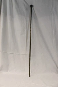 Antico bastone riservista originale bastone da passeggio militare ww2 2 cartucce metallo - Foto 1 di 4