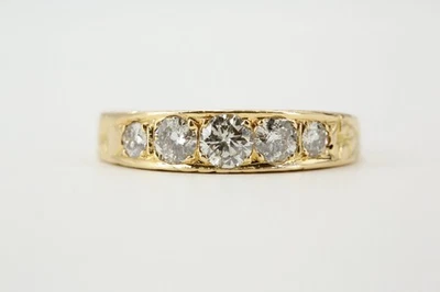 1,25 ct. Brillant Ring 750 Gold Diamanten P1 I-J Ringgröße 62 Gelbgold 18 K - Bild 1 von 4