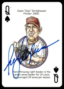 2014 Hero Decks St Louis Cardinals Heroes #Queen Jason Isringhausen Signed Auto - Picture 1 of 2
