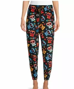 Disney Pixar Coco Halloween Jogger PJ Loungewear pantaloni da notte tasche S-M-L-XL-3X - Foto 1 di 12