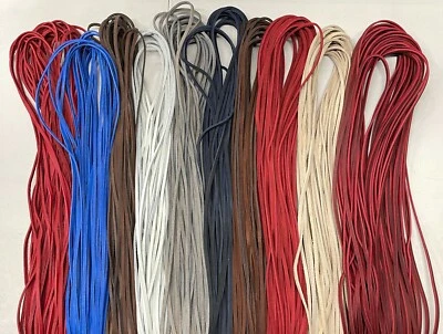 LOTE de guante de béisbol de encaje a granel de 3/16 x 72 pulgadas - varios colores disponibles 5 10 20 Foto 1 de 4