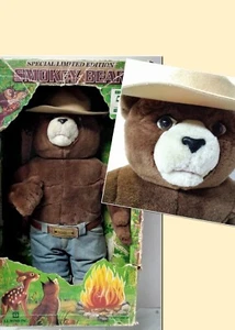 Vintage Smokey Bear 21" Plush 50th Anniversary w/Box J.J. Wind 1994 - Picture 1 of 24