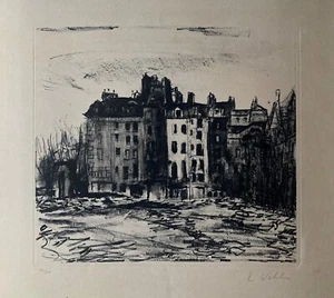 Robert Wehrlin lithographie signée art abstrait abstract art Paris Ménilmontant - Imagen 1 de 1