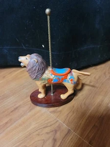Franklin Mint 1988 Lion Carousel Figurine - Picture 1 of 5