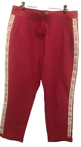 NEW YORK & CO. SOHO STREET Fleece Pants Hot Pink Pockets Large LOVE LOVE LOVE - Picture 1 of 6