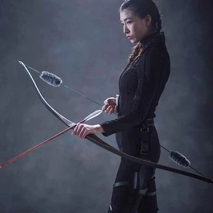 Handmade One-piece Wooden Hunting Longbow Archery Traditional Bow Target 20-35lb - Picture 1 of 12