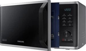 Mikrowelle Silber Schwarz 800W 23L Quick Defrost Auto - Samsung MS2AK3515AS/EG - Bild 1 von 12