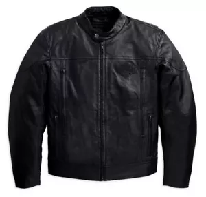 HARLEY-DAVIDSON® HERREN XL SPOILER SCHWARZ LEDERJACKE 98016-10VM NEU KOSTENLOSER VERSAND! - Bild 1 von 5