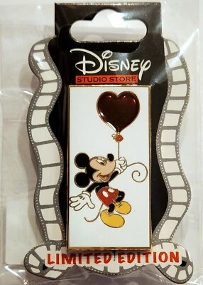 DSSH Mickey Valentine Stained Glass Heart Pin Series Limited Edition - Image 1 of 4