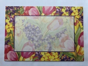10 bunte Tulpen & Flieder Notizkarten mit Umschlägen - 4-1/4" x 6-1/4" - Bild 1 von 4