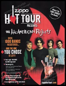 All-American Rejects Collab with Zippo 2000s Print Advertisement Ad 2005 Tour - Picture 1 of 1