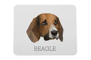 Beagle geometrische onderlegger Art-Dog - Afbeelding 1 van 4