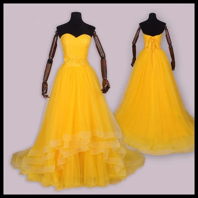 La Bella y la Bestia Bella Disney Disfraz Juegos con disfraces Vestido de Noche Baile Largo v.4 Foto 1 de 4