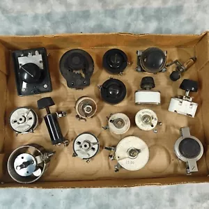 Vintage Variable Resistors & Controls Lot - Bakelite, Ceramic, Rheostats & More - Picture 1 of 6