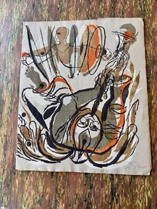 3 Arte de mediados de siglo firmado por David Stone Martin madre e hijo niño descansando - Imagen 1 de 7