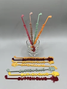 VTG Golf Club Shaped Swizzle Stir Sticks Cocktail Stirrers Cutten Club Guelph 11 - Bild 1 von 5