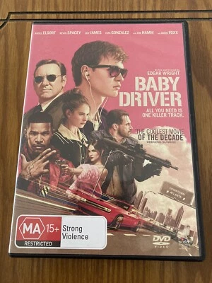 Baby Driver (DVD, 2017) Ansel Elgort Kevin Spacey Lily James Action REGION 4 PAL - image 1 of 3
