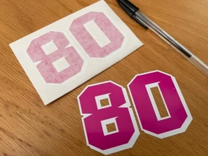 David Alonso Number 80 Race Number - (Small Pair) - UK SELLER - Picture 1 of 1