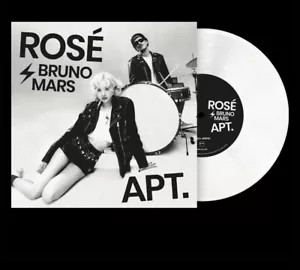 ROSÉ Bruno Mars APT. 7” White Vinyl 45 Record Brand New - Picture 1 of 1