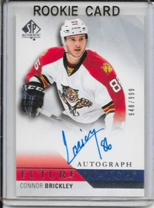 2015-16 SP Authentic Connor Brickley Rookie Auto # 257 #d/999