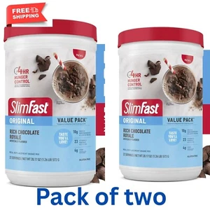 SlimFast Original Meal Replacement Shake Mix, 20.18 Oz ( Pack of 2 ) - Picture 1 of 7