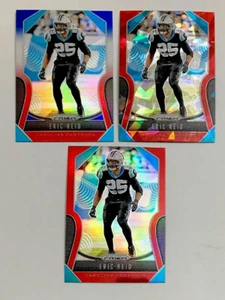 Prizm Football Eric Reid 2019 rojo blanco azul RWB venta al por menor hielo lote de 3 tarjetas #180! - Imagen 1 de 2