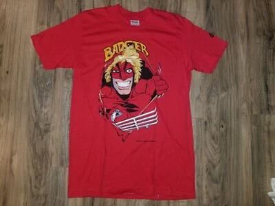 Badger 1988 Vtg Shirt sz M Made in USA First Comic Image Marvel solo dark horse - Image 1 of 4