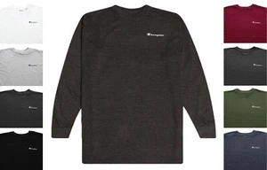 Champion Men's Classic T-Shirt Long Sleeve Tee Big & Tall Crew Neck Cotton Shirt - Picture 1 of 14