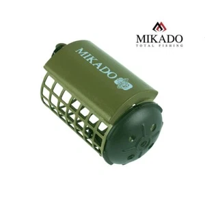 Mangiatoia "MIKADO" Oliva Scura Ø32 x 44mm da 30g a 80g Mangiatoia con Fondo - Foto 1 di 6