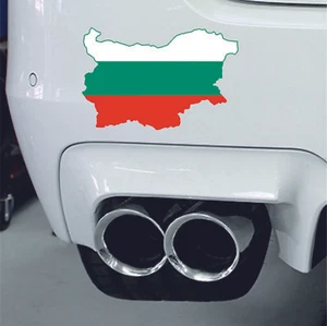 Aufkleber Auto Motorrad Karte Flagge Vinyl Laptop Wandtattoo Macbook Bulgarien Bulgarisch - Bild 1 von 2