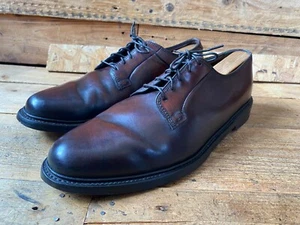 Vintage Florsheim Royal Imperial Plain Toe Blucher Shell Cordovan Braun Gr.11,5 - Bild 1 von 24