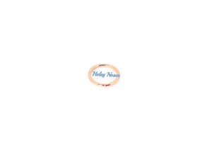 18ct Rose Gold Nose ring lip eyebrow ring navel 18g Stud solid gold earrings - Bild 1 von 9