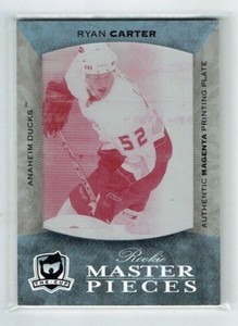 07-08 UD Upper Deck The Cup  Ryan Carter  1/1  Printing Plate  Rookie