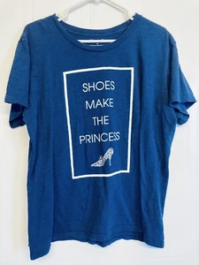 Disney Store Shoes Make The Princess Shirt Blue Tee Size 2XL - Picture 1 of 4