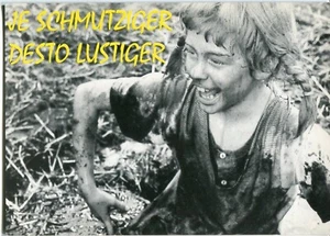 Cartolina Inger Nilsson, Pippi calza lunga "Più sporco è, più divertente" anni 80/90 - Foto 1 di 1