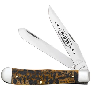Case XX Knives D-Day 80th Ann Trapper 1/400 Commemorative Zippo Knife Set - Picture 1 of 7