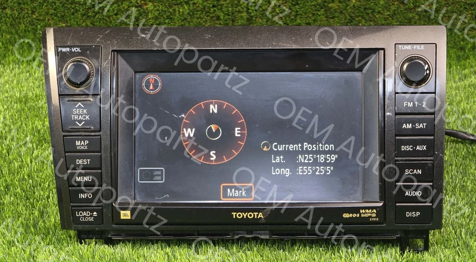 Toyota SEQUOIA 2007-2009 JBL Navegación Display Unidad 86120-0c230 Fabricante Original Usado Foto 1 de 4