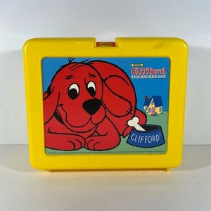 Fiambrera amarilla vintage Clifford the Big Red Dog - Imagen 1 de 3