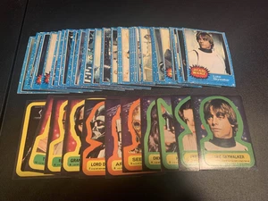 STAR WARS TOPPS 1977 Series 1 Complete #1 to #66 Card Set + 11 Stickers EX+ - Picture 1 of 6