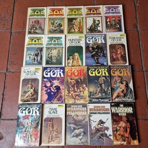 Gor Books 1–14 by John Norman + 16, 18 Sci-Fi Fantasy Vintage Lot Cult Sci Fi - Foto 1 di 19