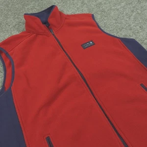 Brooks Brothers Sweater Vest Mens Large Full Zip Fleece Outerwear Sleeveless - Picture 1 of 10