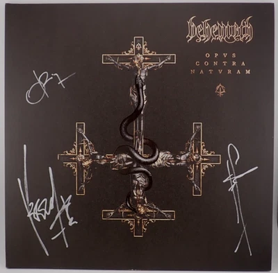 BEHEMOUTH Opvs Contra Natvram Signed Picture Disc Vinyl LP RARE N-MINT LP-384 - Image 1 of 4