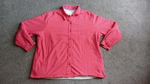 LL Bean Hemdjacke Damen XL rosa weich Sherpa gefüttert Knopfleiste Kragen  - Bild 1 von 4