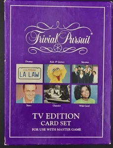 Vintage Trivial Pursuit TV Edition Card Set No. 6052 Use w Master Game (1991) - Picture 1 of 10